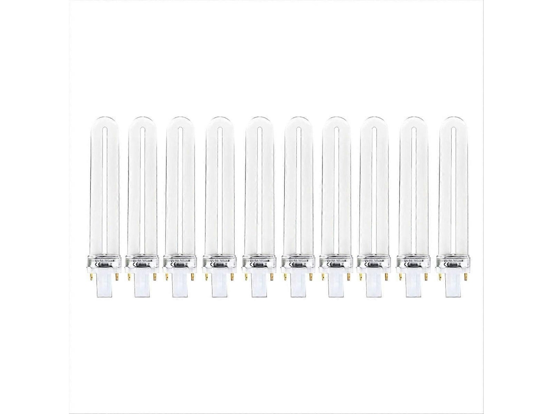 10 unidades de bombillas de tubo para máquina de uñas UV de 9 W y 365 nm GOKOCO