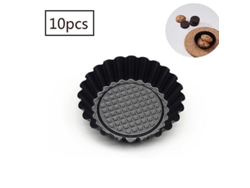 Moldes Para Minitartaletas 2025 De 11 Cm, Nuevo Juego De 10 Piezas, Acero Al Carbono Antiadherente.