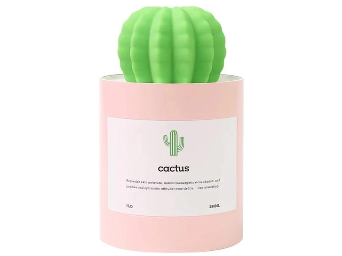 Mini Humidificador Humidificador De Aire Portátil Cactus Usb Cool Mist De 280 Ml Operación Ultrasilenciosa Para Habitación Oficina Casa Yizhood