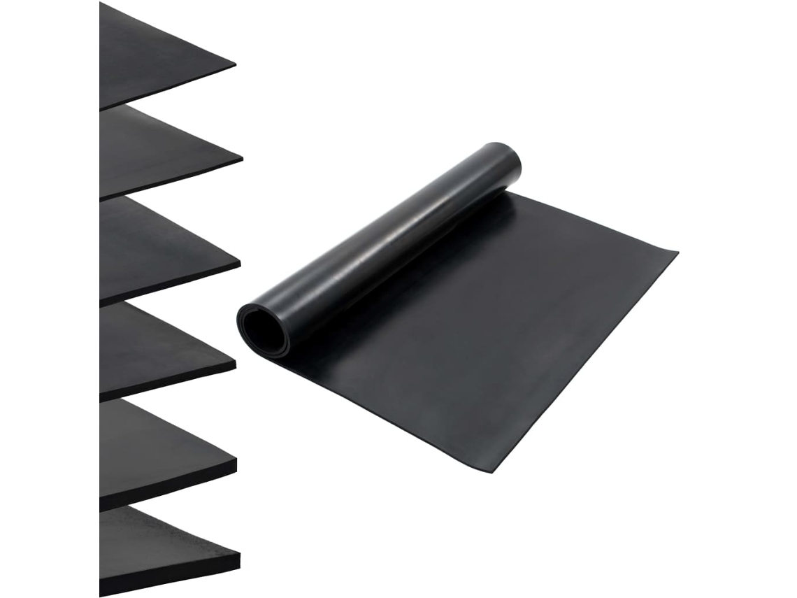 Alfombrilla De Goma Antideslizante Lisa 1,2x2 M 8 Mm