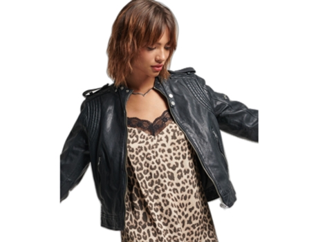 Chaqueta de Mota para Mujer SUPERDRY (M - Cuero - Multicolor)