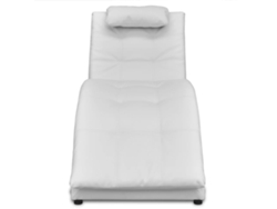Maison Exclusive - Diván Con Almohada De Cuero Sintético Blanco
