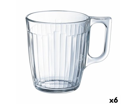 Taza Luminarc Nuevo Desayuno Transparente Vidrio (250 ml) (6 Unidades)