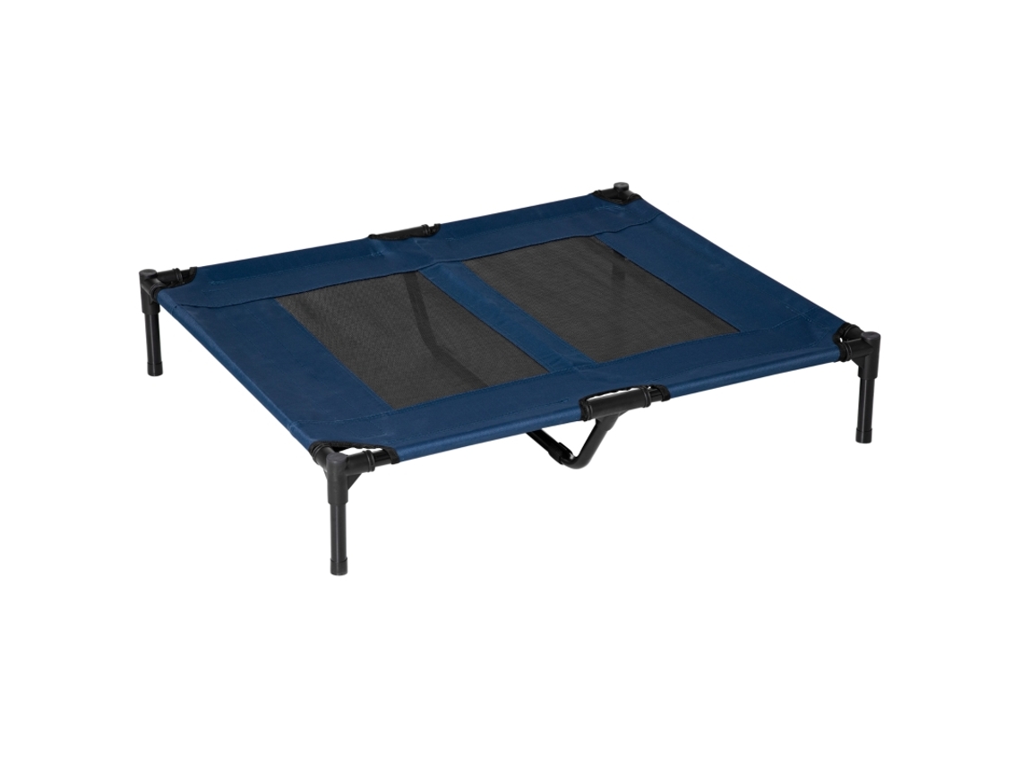Tumbona Metálica Oxford Azul Para Perros, 92x76x18cm