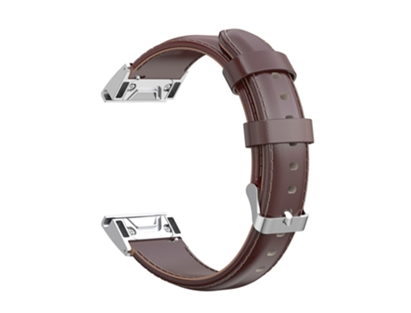 Correa de reloj inteligente para Garmin Fenix 6 / Fenix 7 Correa de reloj de piel de becerro con cera de aceite de liberación rápida (marrón)