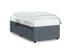 Maison Exclusive - Estructura De Cama Sin Colchón Terciopelo Gris Oscuro 100x200cm