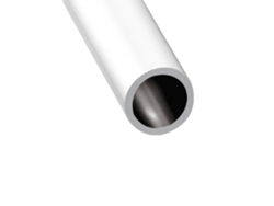 Perfil De Aluminio Blanco - Tubo Redondo - X3 Unds - 2'10m 30 Mm