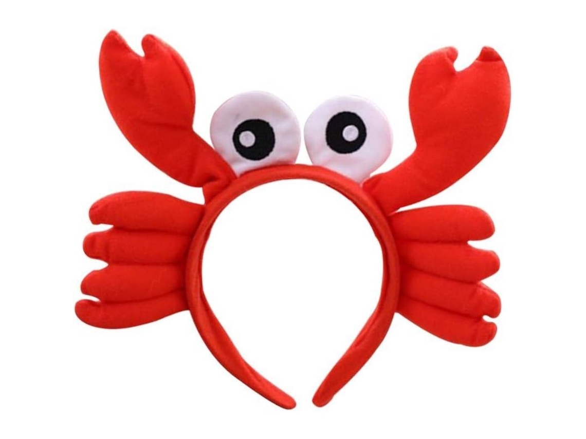 Divertida Tiara De Cangrejo Con Ojos Grandes, Accesorio Para El Cabello De Fiesta Para Mujeres Y Niñas.