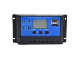 Controlador De Carga Solar Con Pantalla Lcd, Doble Puerto Usb, Regulador Inteligente De 12v-24v Y 30a