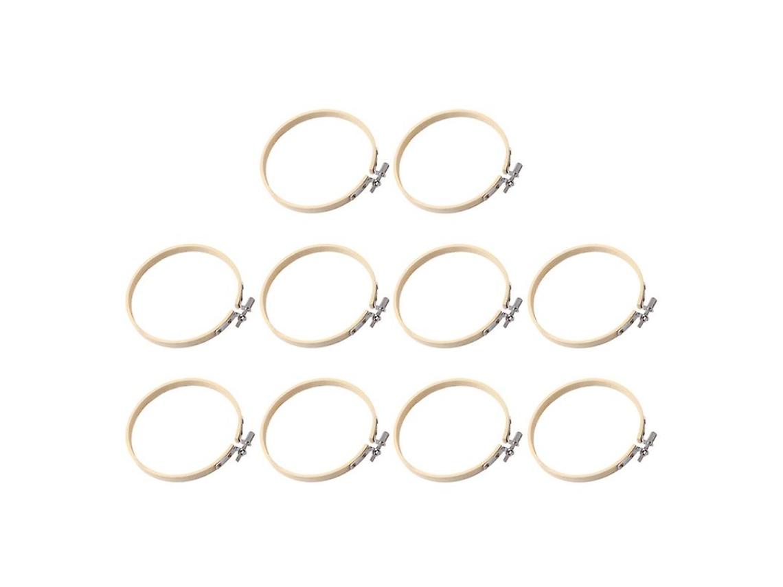 10 piezas anillo de bambú hecho a mano ALLINLESS