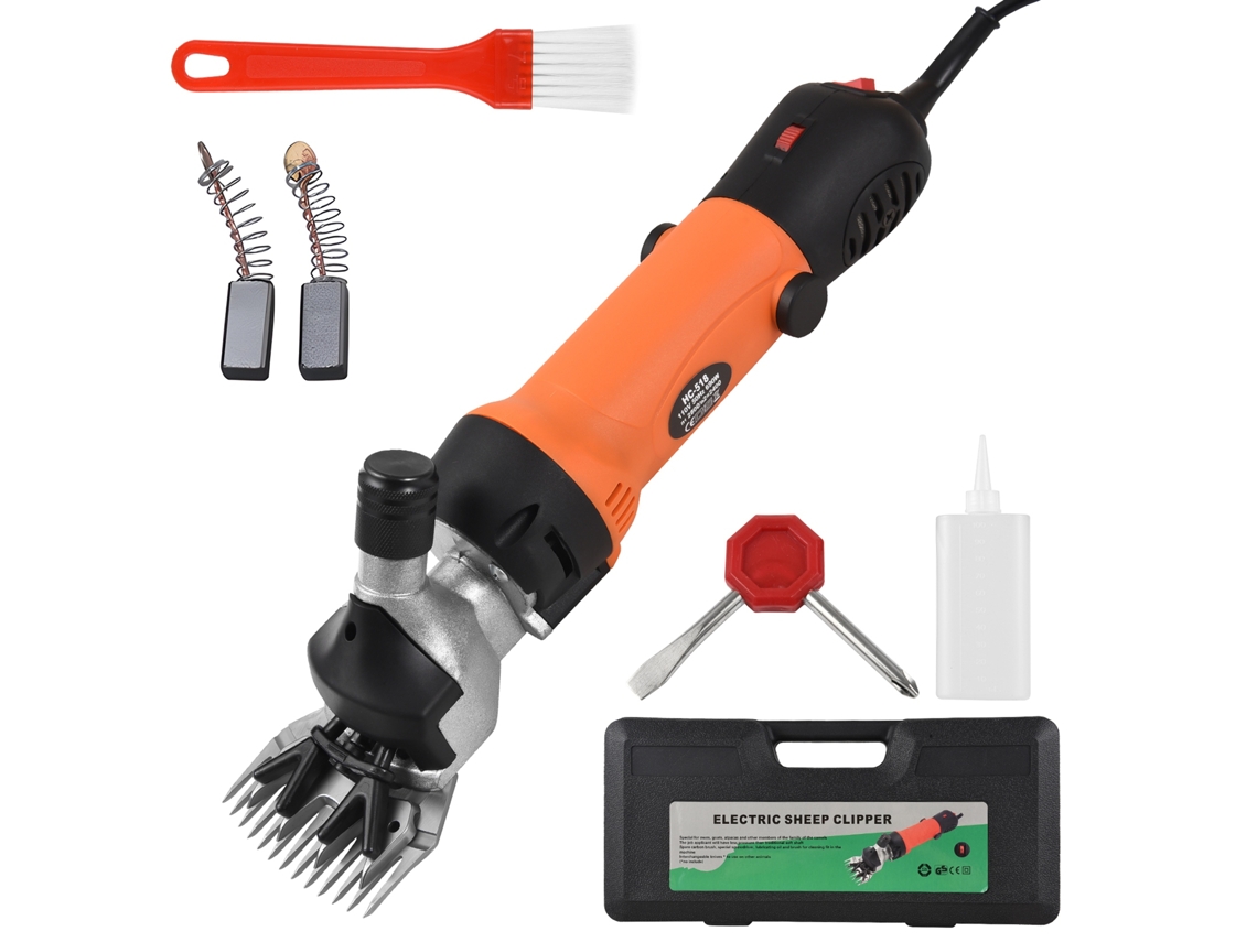 Esquiladora eléctrica profesional de 690 W para ovejas con kit de aseo.
