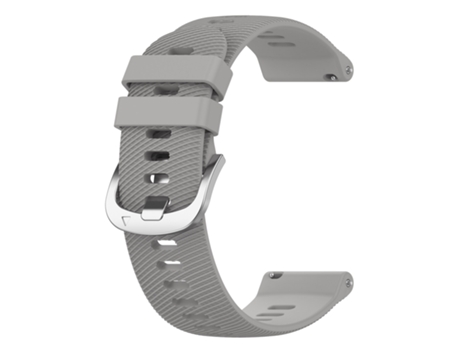 Pulseira de relógio de silicone com padrão cruzado universal de 20 mm para Samsung, Garmin, Huawei Gris oscuro
