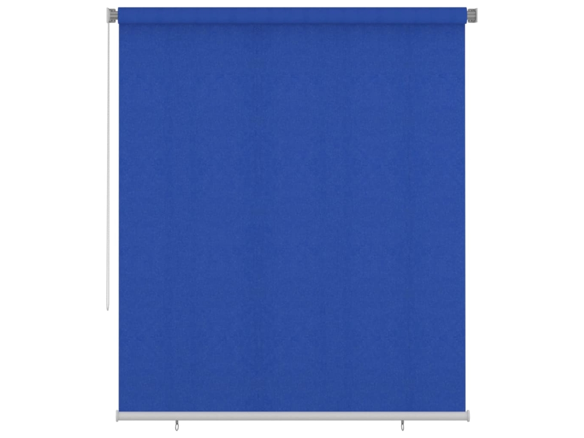 vidaXL Persiana enrollable de jardín HDPE azul 200x230 cm