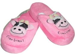 Peluche NICI Zapatillas Vaca Bordada Adulto (Edad MÃÂÃÂÃÂÃÂ­nima: 3 AÃÂÃÂÃÂÃÂ±os)