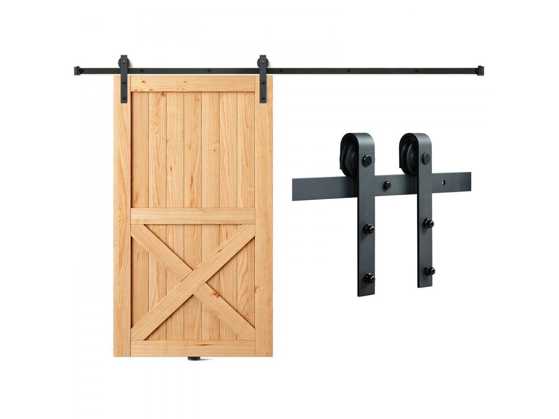Juego de herrajes para puerta corredera de madera de 244 cm Tekmaquinas