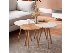 Mesa de Centro [EN.CASA] (Multicolor - Aglomerado de Madera - 48 x 77 x 77 cm)