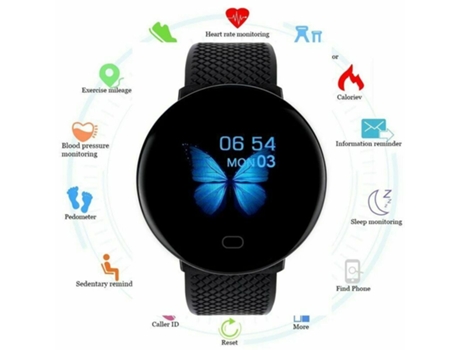 ELKUAIE Reloj inteligente Monitor de frecuencia cardíaca y presión arterial