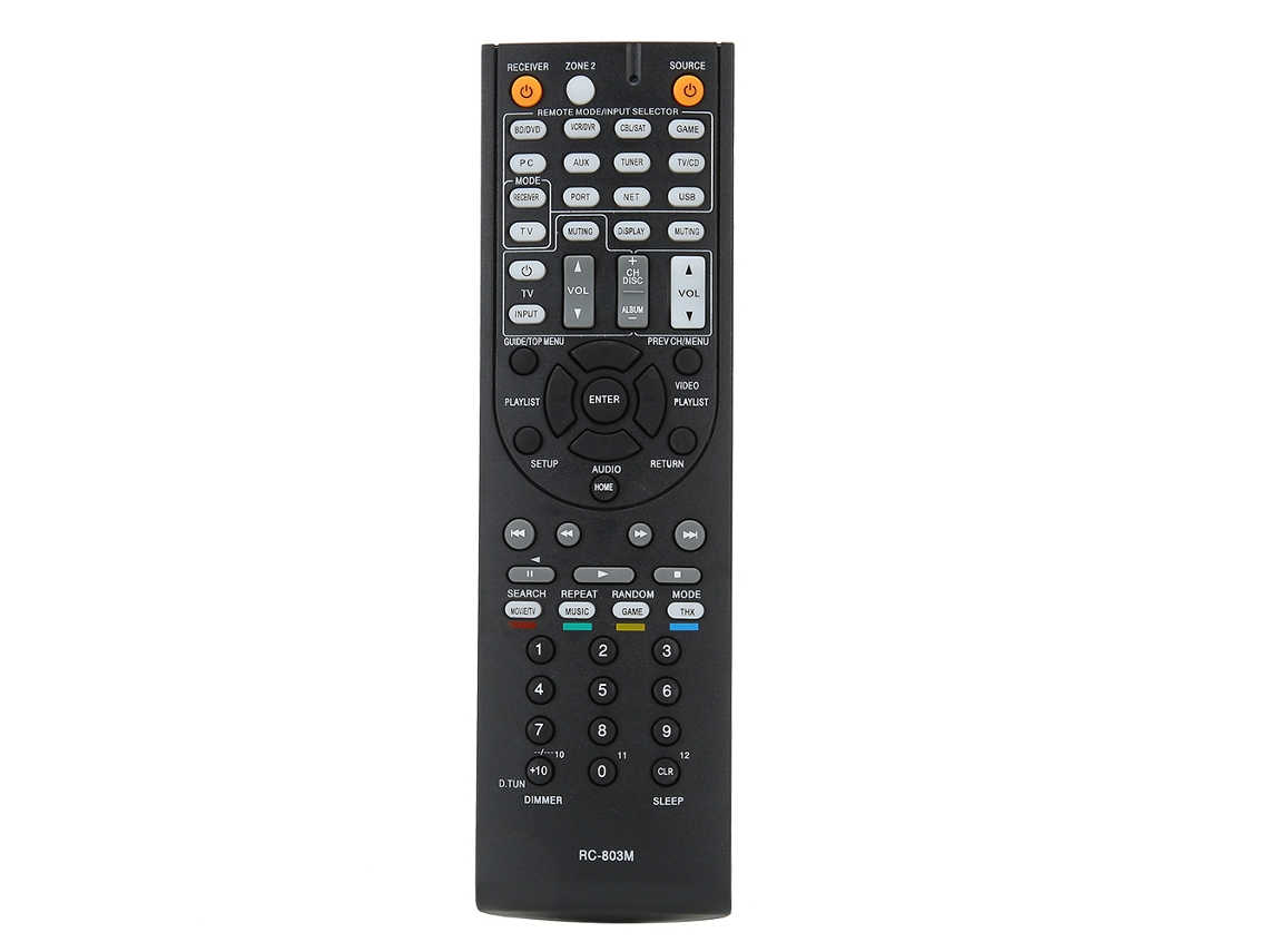 Control Remoto De Repuesto Rc-803m Para Receptores Av Onkyo Tx-nr609, Tx-nr609b, Ht-s7409 Y Ht-s8409.