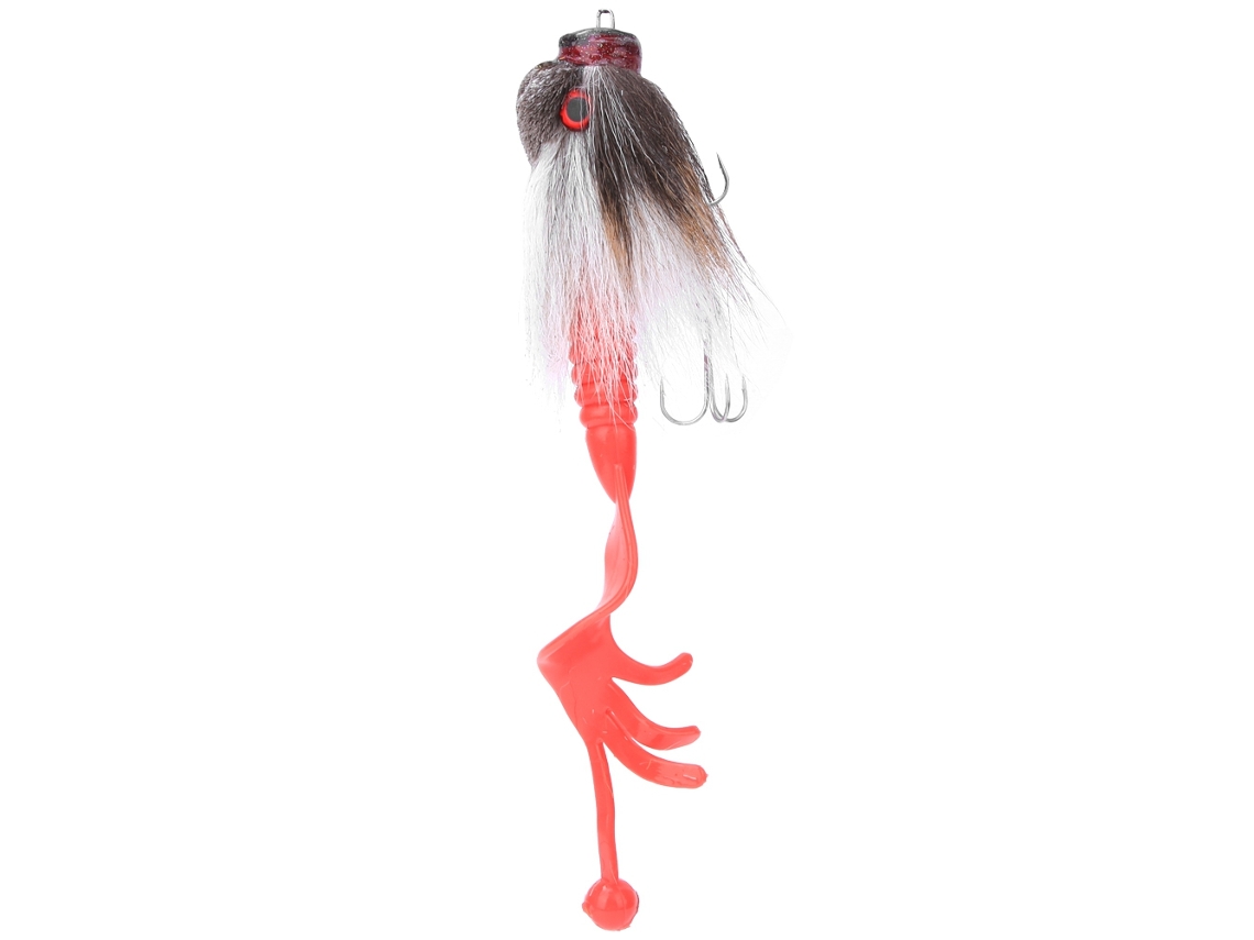 Señuelo De Pesca De Resina Con Forma De Rata Y Anzuelo Triple Doble, Para Cebo Blando, Color Blanco.