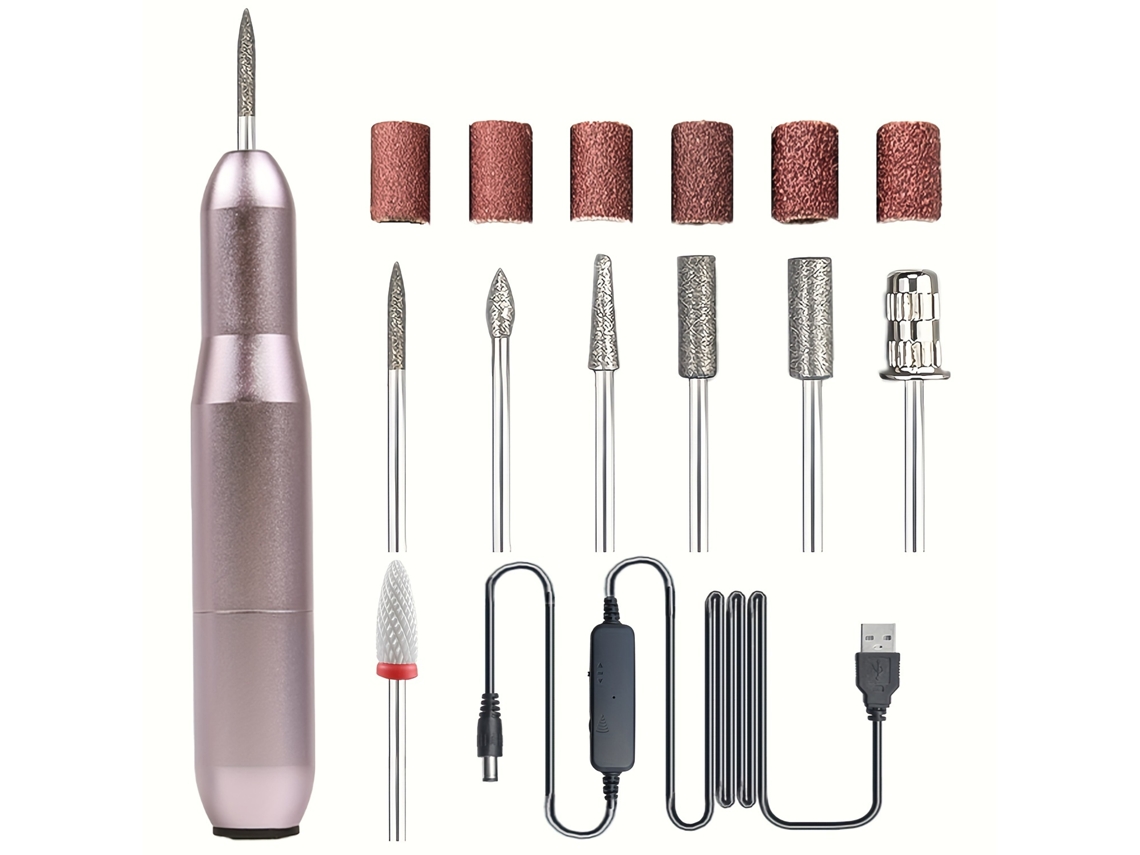 Set Profesional De Taladro Eléctrico Para Uñas, Kit De Cuidado De Uñas, Para Uso Doméstico O En Salón De Belleza.