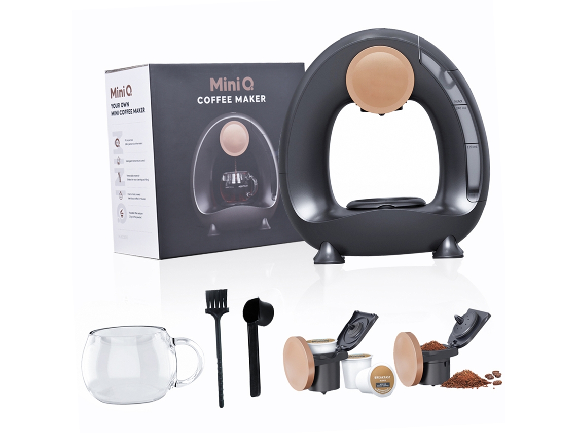 Cafetera semiautomática Cornesty de 240 ml, 85 °C, 1400 W, portátil.