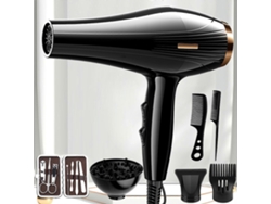 Secador de pelo con difusor, para cabello normal y rizado, incluye boquilla de volumen. Ly Ebike
