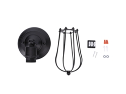 Aplique De Pared Estilo Retro 85-240v E26/e27 Para Baño Y Pasillo, Color Negro.