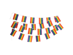 Bandera Arcoíris Del Orgullo Lgbt Con 25 Piezas, De Nailon, 8 Metros, Para Desfiles, Fiestas Y Decoración.