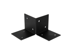 Pergola Floor Element Preto Para Postes De 9 X 9 Cm Peça Wovar
