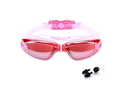 Gafas de natación grandes con revestimiento de electroplatino, impermeables y antivaho para hombres y mujeres.