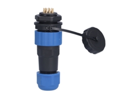 Conector de aviación con IP68, conector impermeable, tuerca de cola, terminales hembra y macho, 5 A SP20