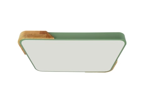 Plafón LED 30W Rectangular Madera y Metal 625x425 mm CCT Seleccionable Semi-Dari