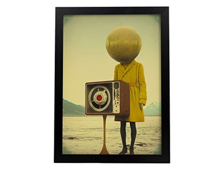 NACNIC Poster Cabeza Micrófono En Estilo Surrealismo Cinematográfico Ilustraciones Y Grabados De Historieta Abstracta Y Artística A3