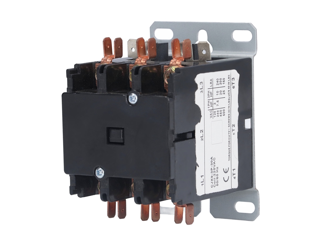 2026dz-contacto De Ca De Alta Resistencia Para Acondicionadores De Aire, 220v, 50/60hz, Plástico Termofijable Pa66, Condensador