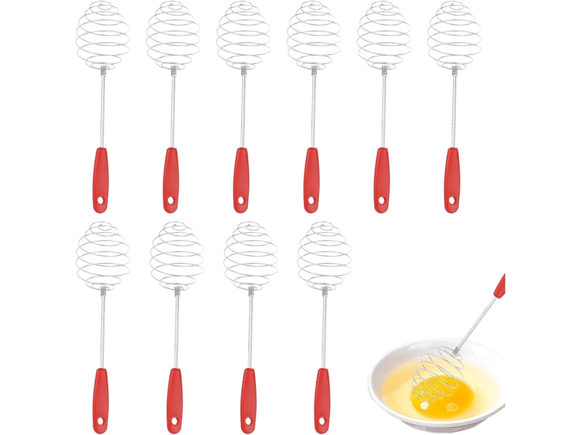 Juego de 10 batidores de resorte de acero inoxidable, utensilios de cocina de acero inoxidable para P Gokoco