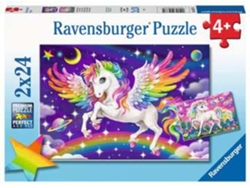 Puzzle RAVENSBURGER Unicorn and Pegasus rompecabezas 24 pieza(s) Fantasía
