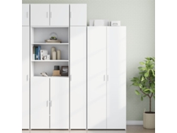 Armario Estrecho Madera De Ingeniería Blanco 30x42,5x225 Cm