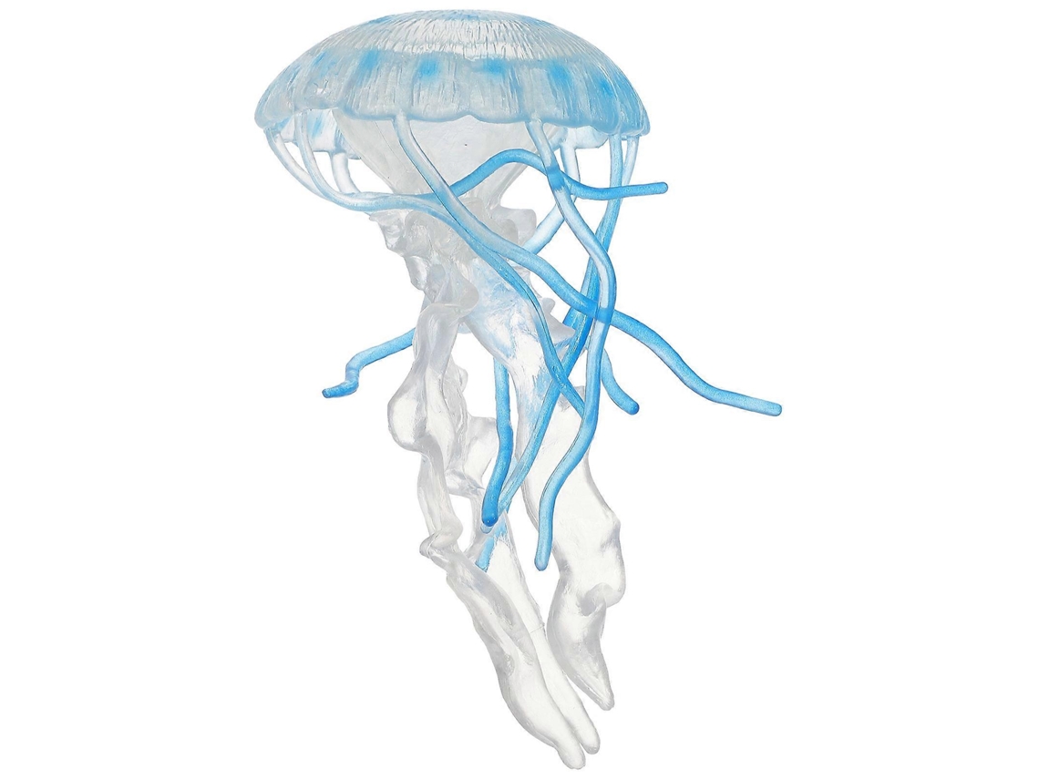 Figuras de medusas para niños, modelo de 4 piezas, regalo educativo, juguete cognitivo, azul celeste, plástico resistente, 12 x 6 x 6 cm, marca Rosewell.
