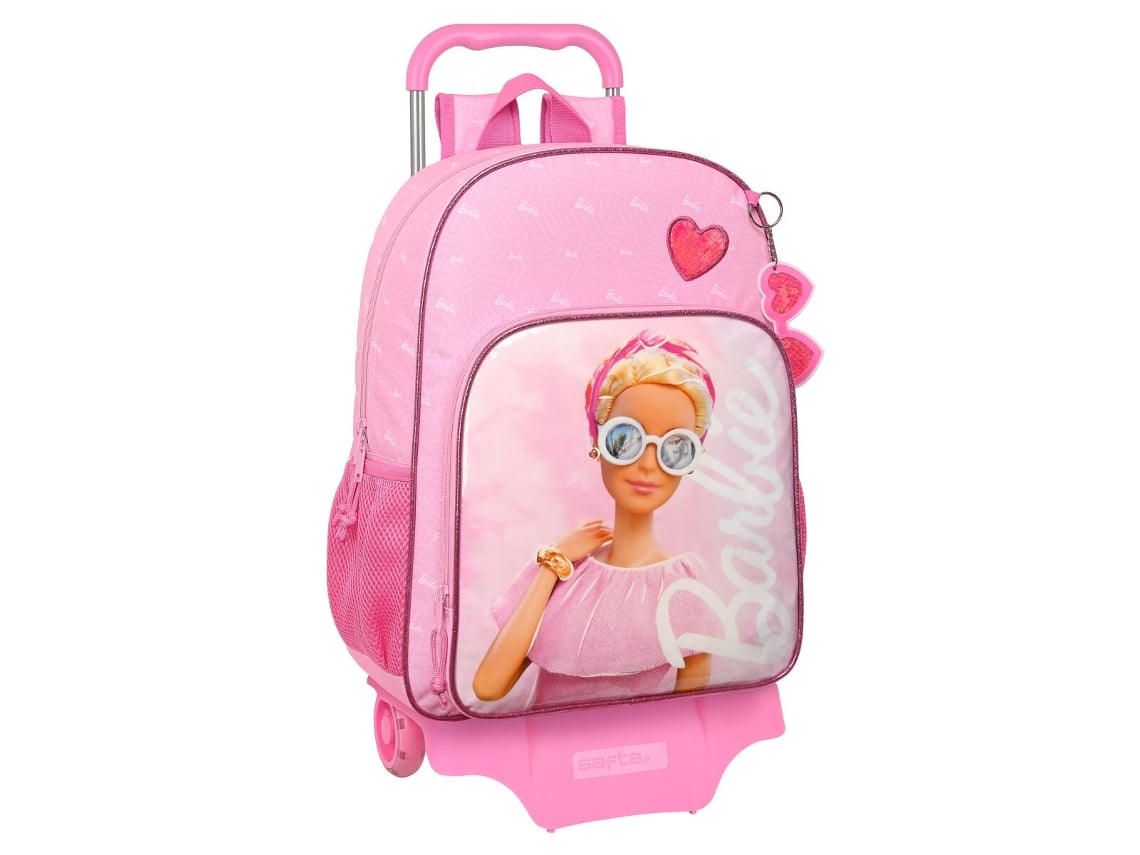 Mochila de La Escuela Con Ruedas Barbie Girl Pink 33 x 42 x 14 cm