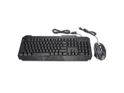 Conjunto Teclado E Mouse Gamer Com Iluminação Fio Para Pc Windows Com Design Ergonômico D620
