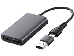 Adaptador Divisor Usb De Doble Pantalla 1080p Fácil De Usar Para Múltiples Pantallas Diferentes
