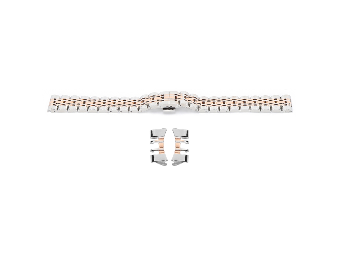 Correa De Repuesto Ajustable De Acero Inoxidable De 20 Mm - Oro Rosa