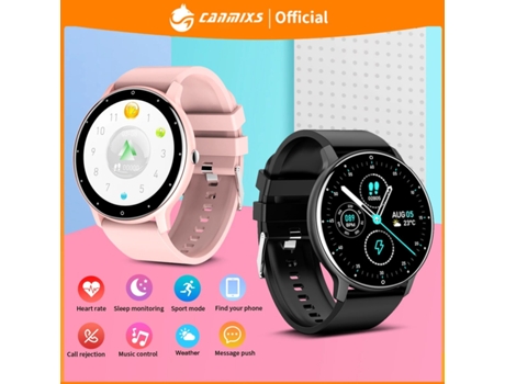 Smart Watch Hombres Mujeres Pantalla táctil completa Deporte Fitness Watch Monitor de ritmo impermeable Bluetooth Smartwatch Para Android IOS VEANXIN