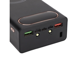 Caja De Baterías 16x18650 Power Bank Diy Carga Rápida Qc 22.5w Y Carga Inalámbrica 15w