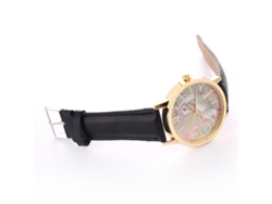 Reloj De Moda Empresarial Unisex De Cuarzo Con Correa De Cuero Negro Zhoulianfa