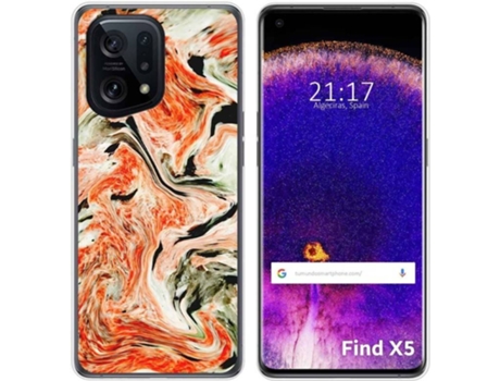 Carcasa para Oppo Find X5 5G TUMUNDOSMARTPHONE Dibujos Mármol 12 Multicolor