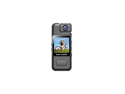 Câmera corporal Full HD com visão noturna e microfone Sanda SD-4680 preta