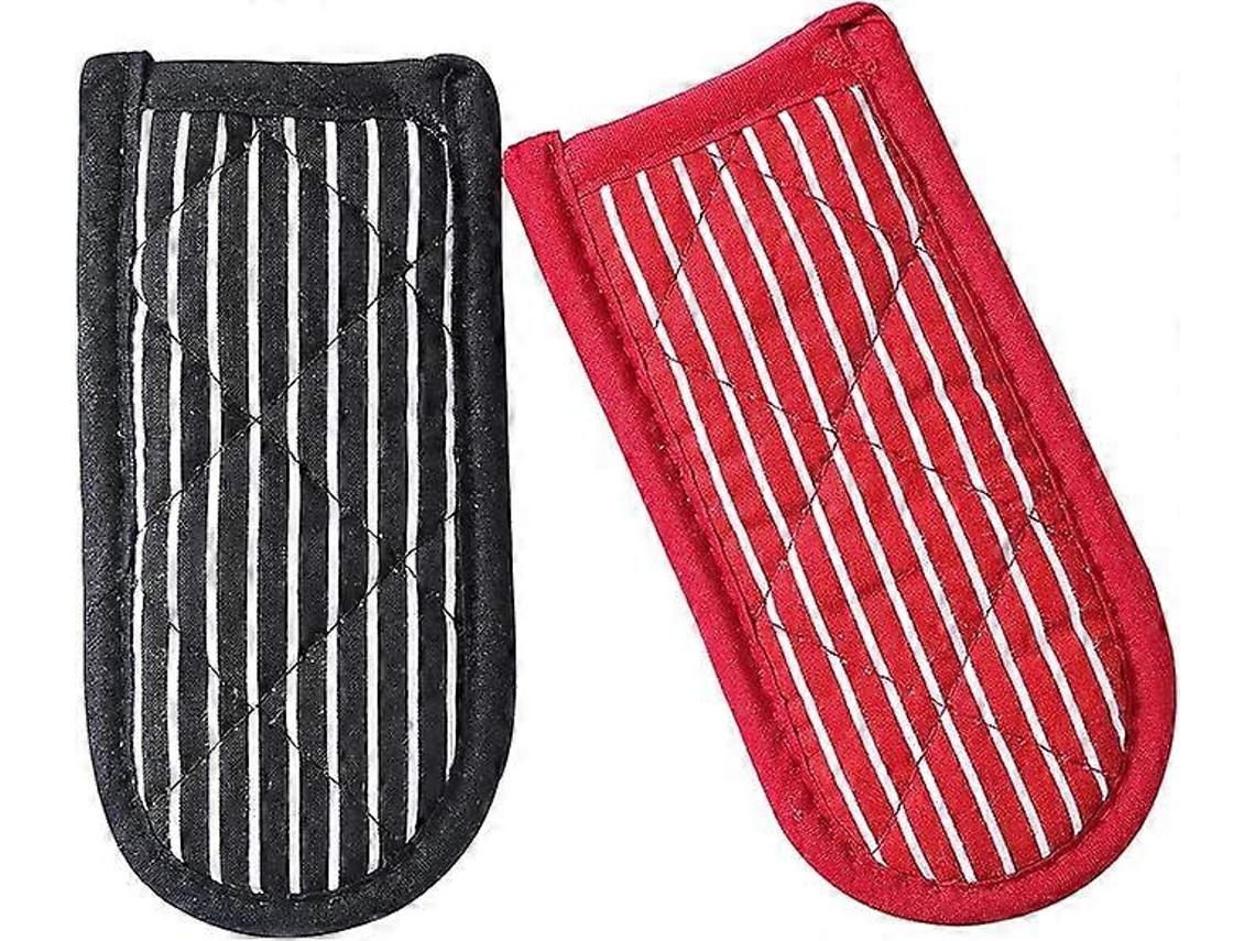 Protectoras De Mango De Sartén De Hierro Fundido, Resistentes Al Calor, Lavables A Máquina, 2 Piezas (rayadas) Para Cocina
