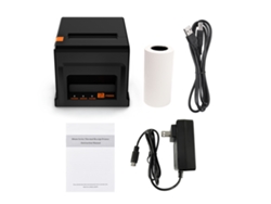 Impresora De Recibos Usb De 80 Mm Para Puntos De Venta Con Cortador Automático E Impresión Térmica Directa Para Restaurantes, Tiendas Y Supermercados.