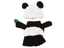 Kkpm-disfraz De Panda Para Mascotas, Traje De Halloween Y Navidad Suave Con Gorro Para Perros Pequeños Y Medianos